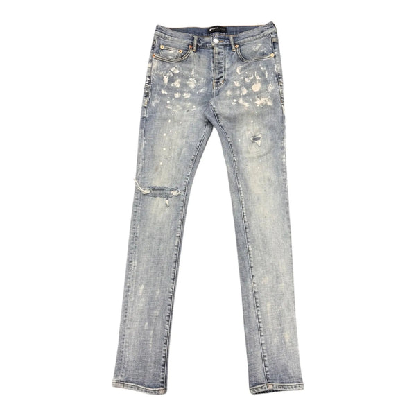 Purple Brand Paint Splatter Jeans Blue - Preowned