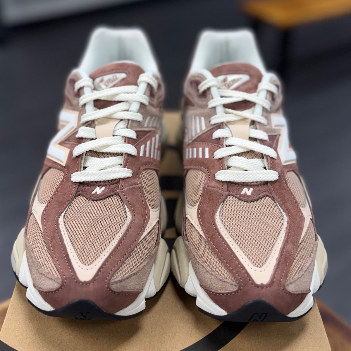 New Balance 9060 Sparrow Flat Taupe - Preowned