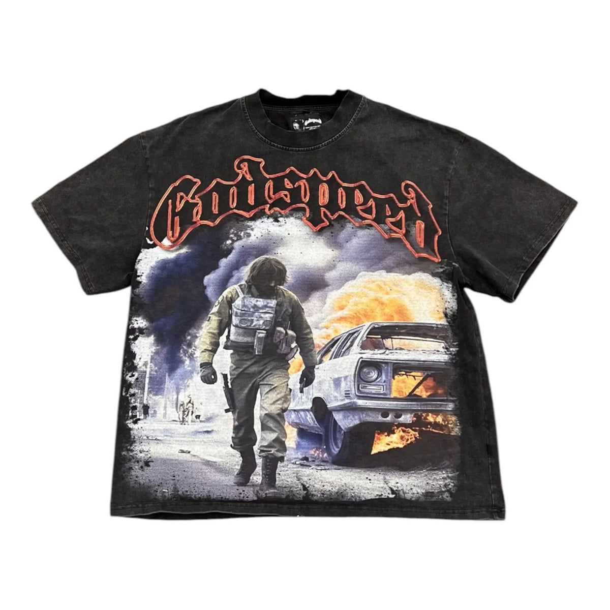 Godspeed Khaos Tee (Black Wash) - Preowned