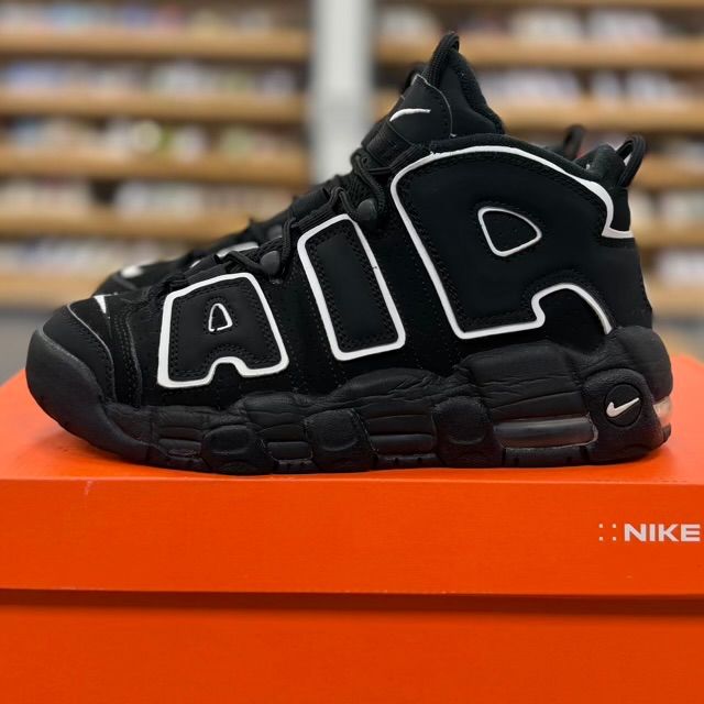 Nike Air More Uptempo Black White (GS) - Preowned
