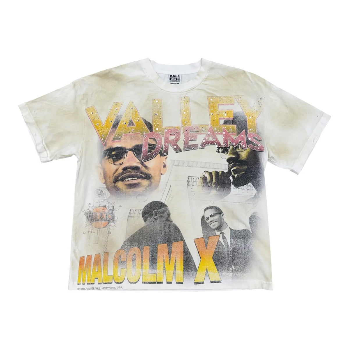 Vale Malcom X Tee (Cream) - Preowned
