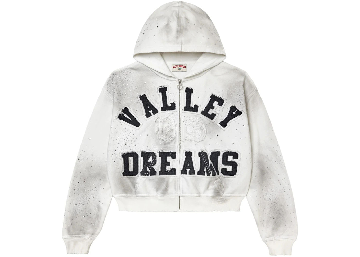 Vale Forever Classico Zip Up Hoodie White