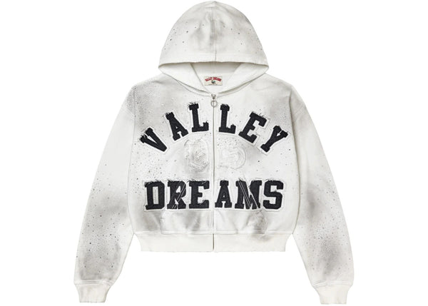 Vale Forever Classico Zip Up Hoodie White