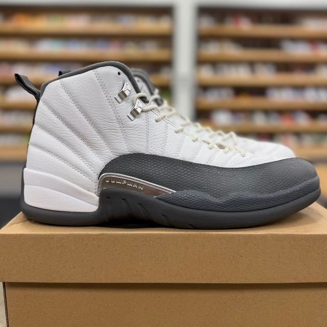 Jordan 12 Retro White Dark Grey - Preowned