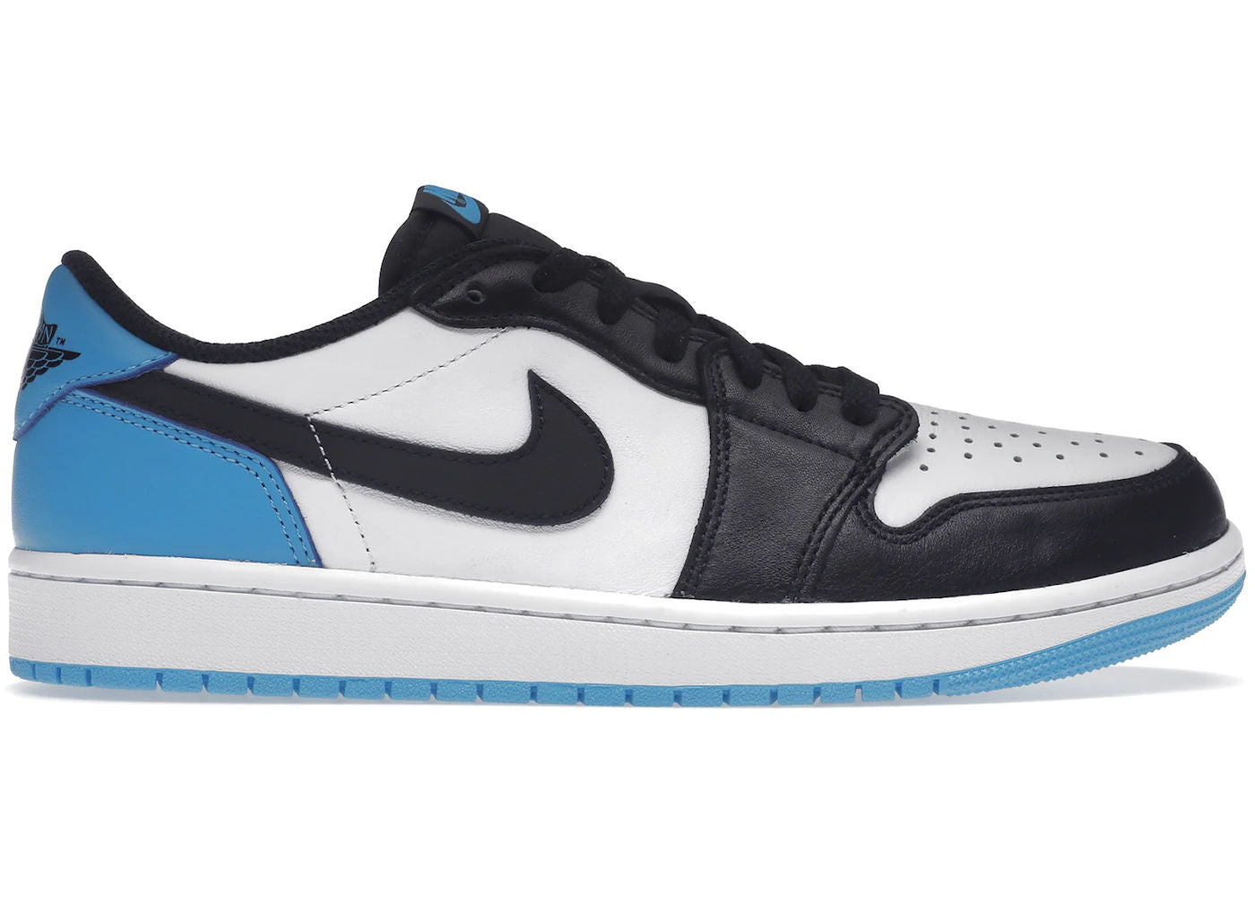 Jordan 1 Retro Low OG Black Dark Powder Blue - Preowned