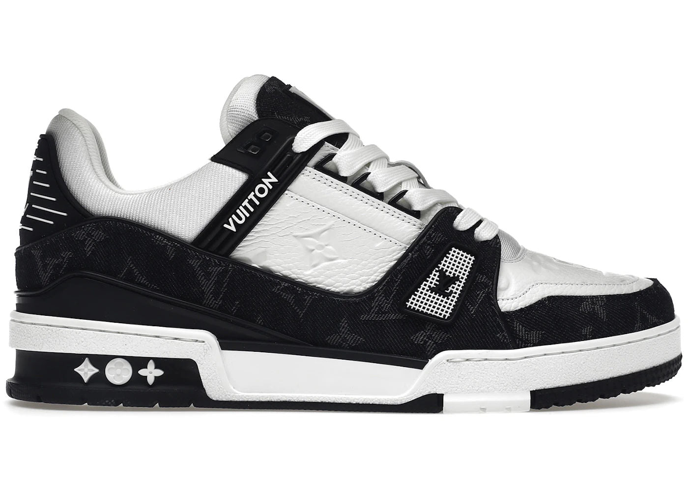Louis Vuitton LV Trainer White Black - Preowned
