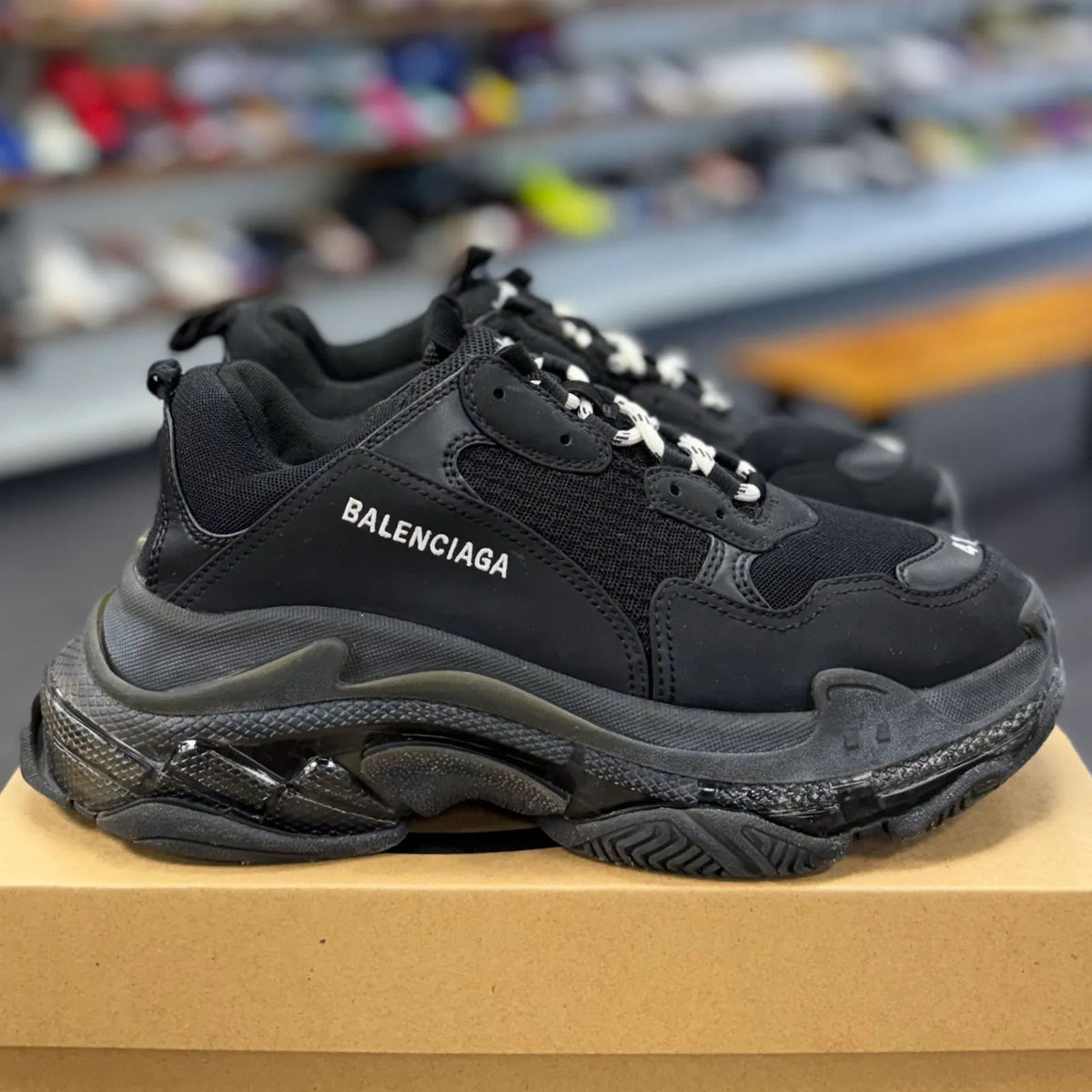 Balenciaga Triple S Black Clear Sole - Preowned