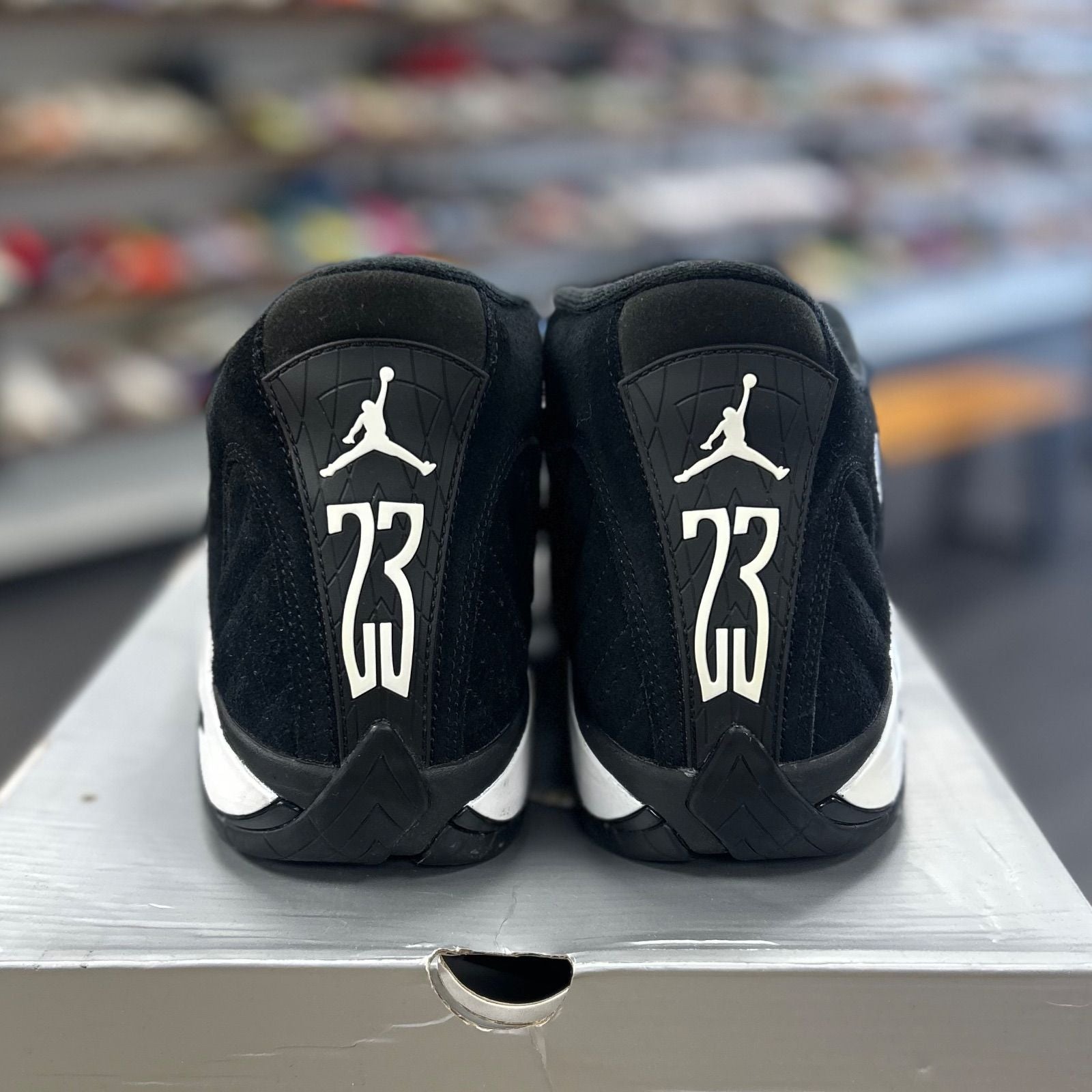 Jordan 14 Retro Black White - Preowned