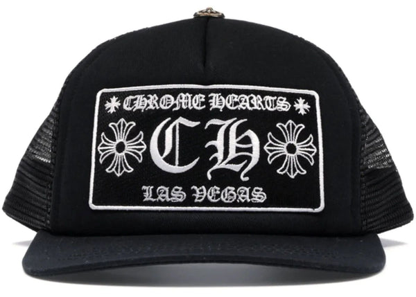 Chrome Hearts CH Las Vegas Trucker Hat Black/Black - Preowned