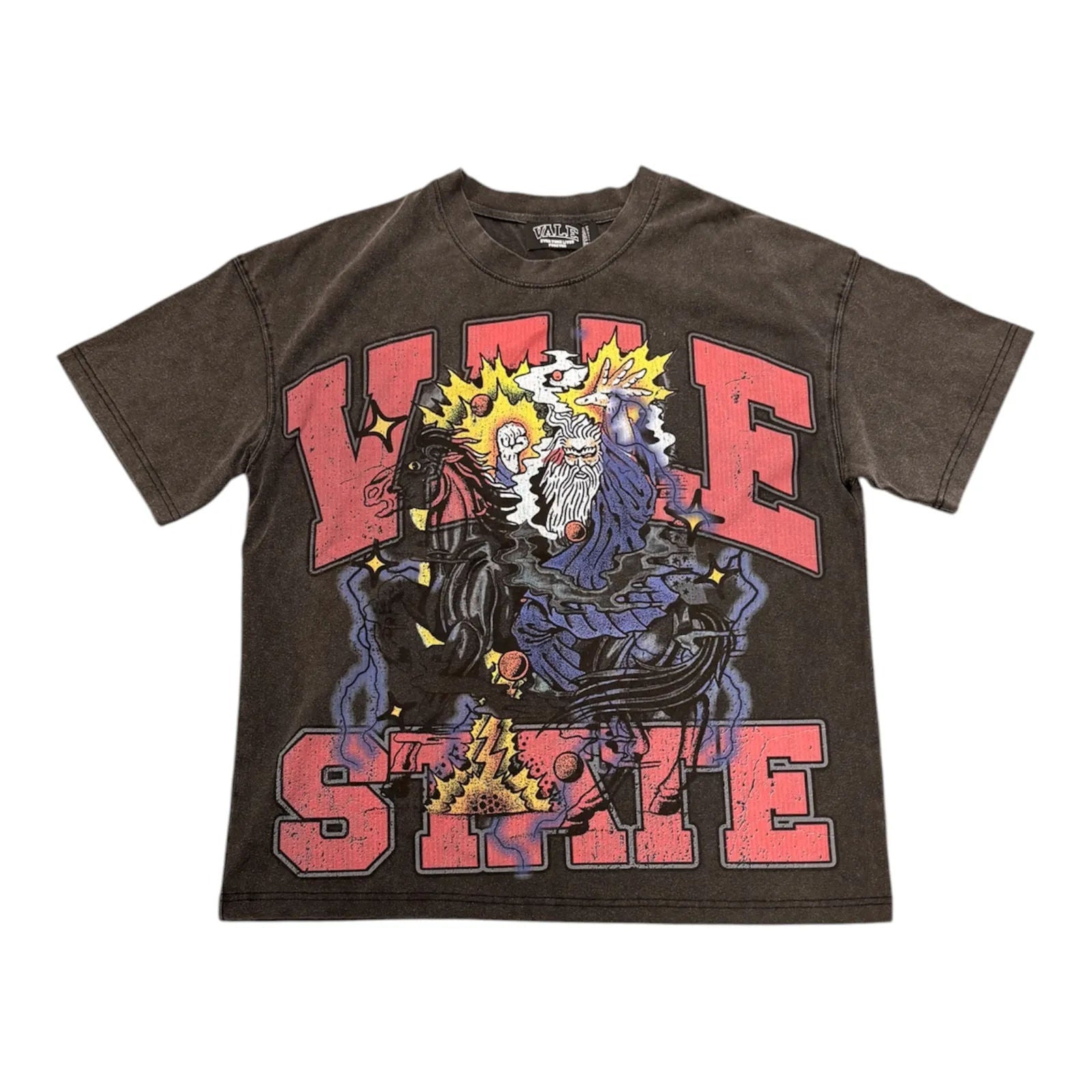 Vale Forever Wizard Tee (Washed Black) - Preowned
