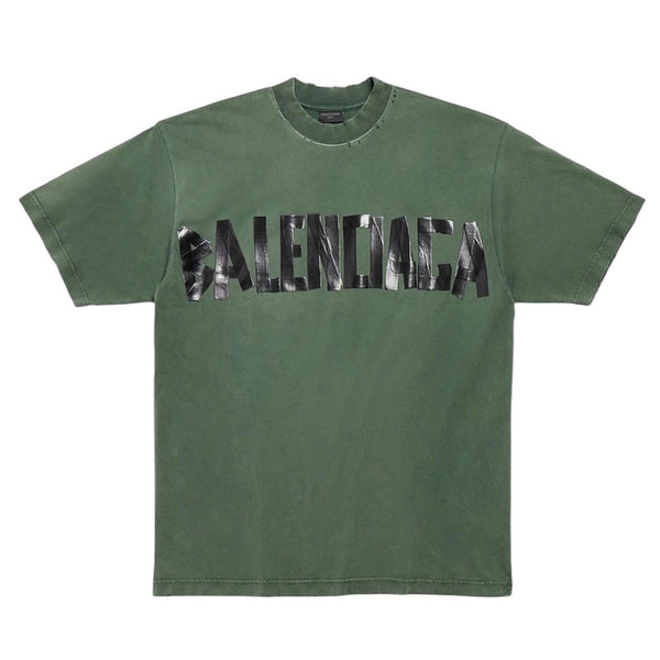 Balenciaga "Tape Type" Tee (Dark Green)