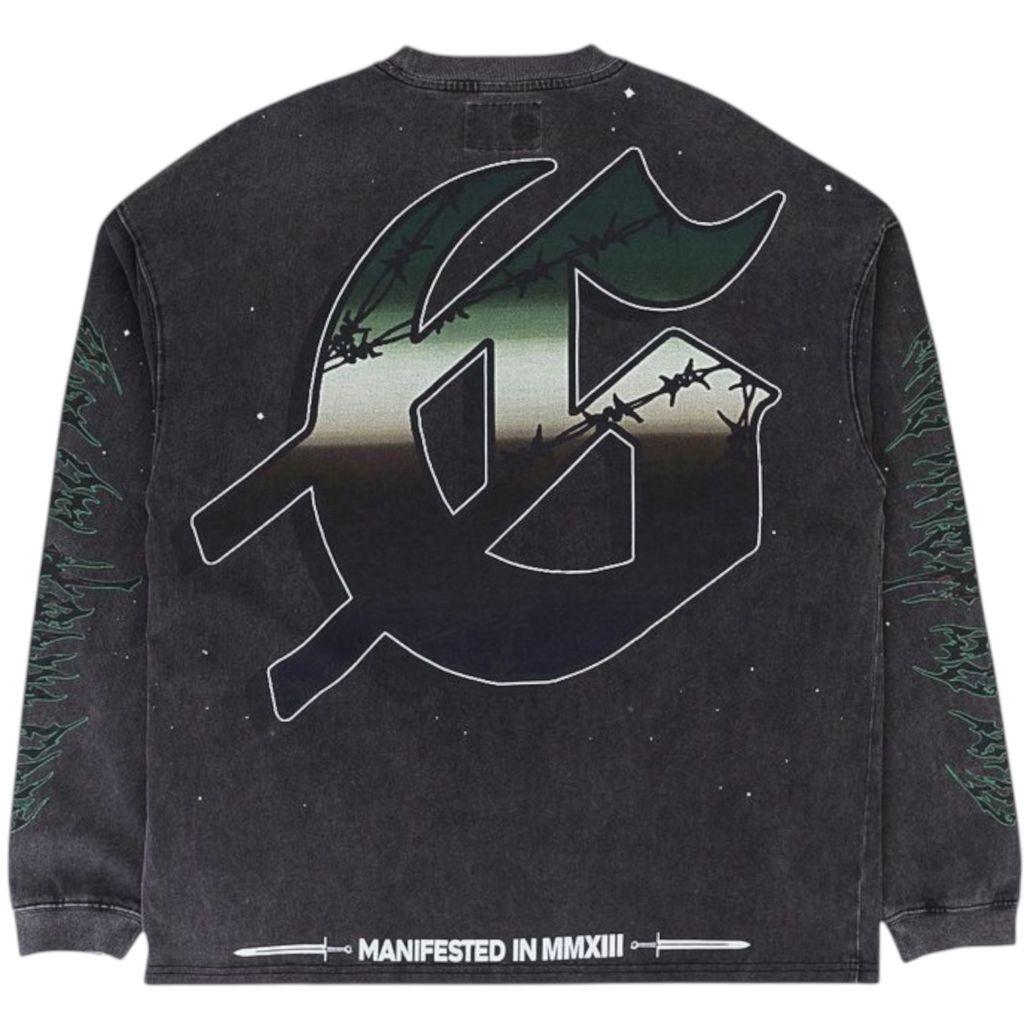 Godspeed Air Strike L/S Tee (Black Wash)