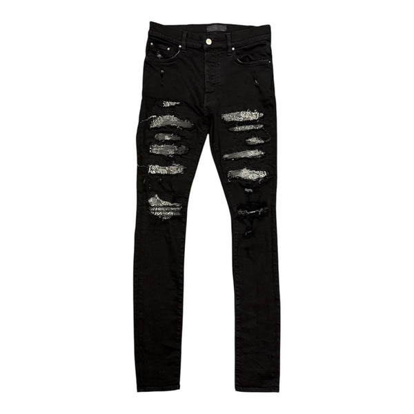 Amiri Thrasher Paisley Denim (Black) - Preowned