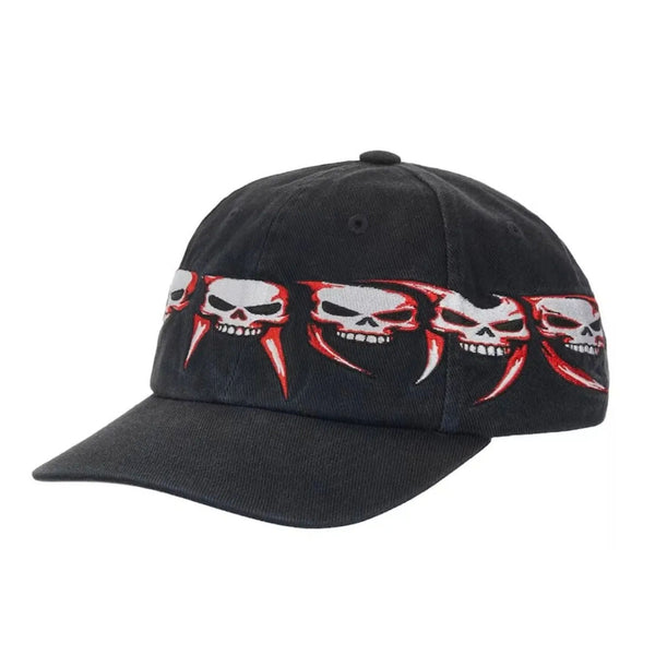 Supreme Skull Spellout 6 Panel Snapback (Navy)