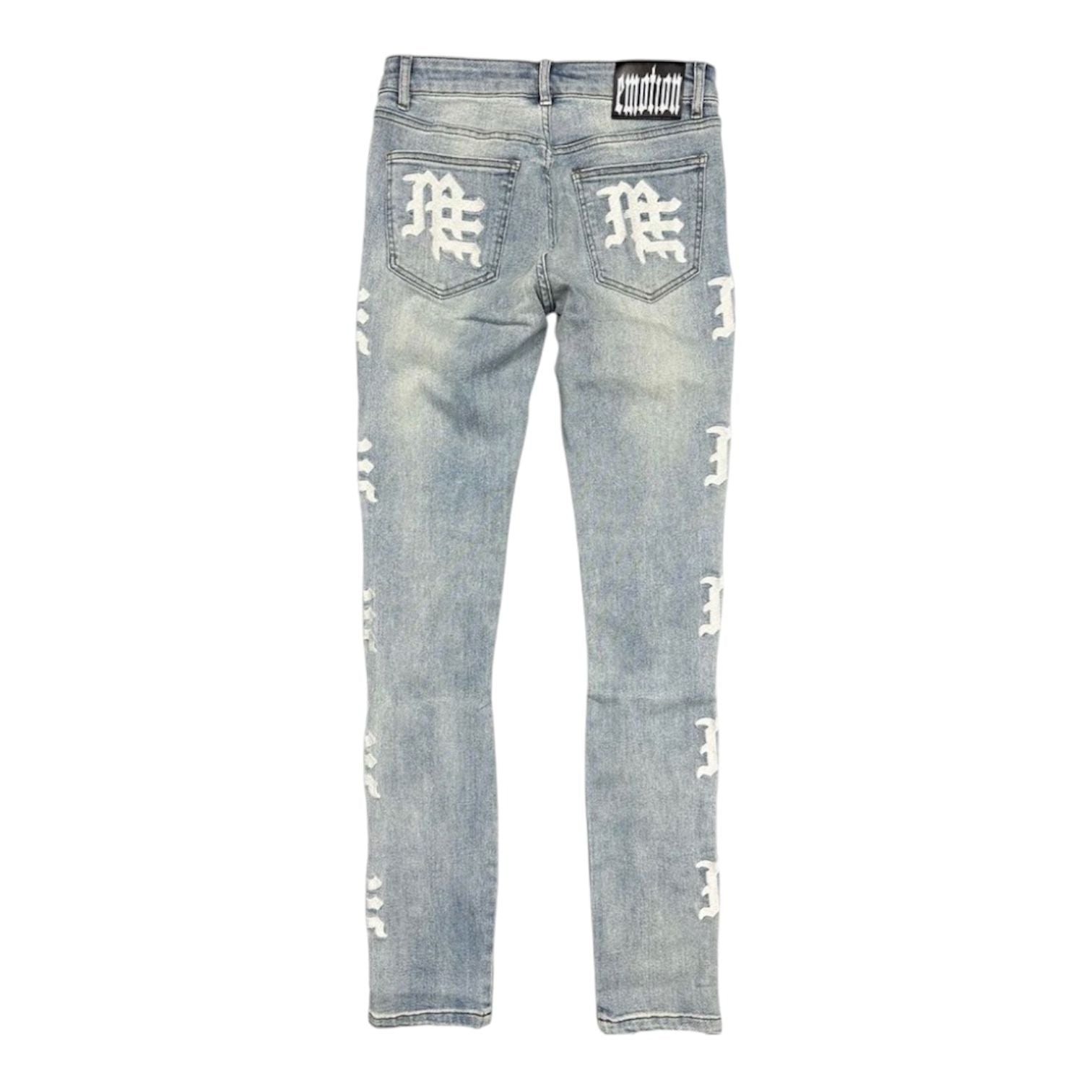 Mixed Emotion Monogram Denim (Sea)
