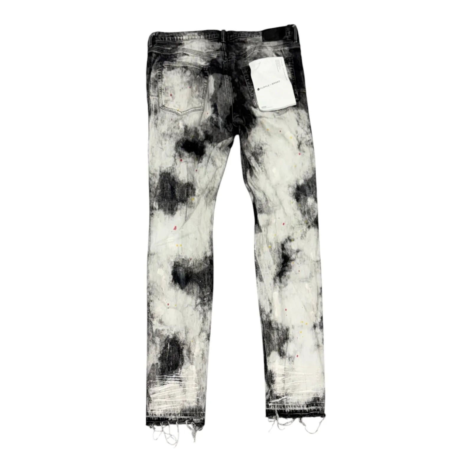 Purple Jean Paint Splatter (Grey Black) - Preowned