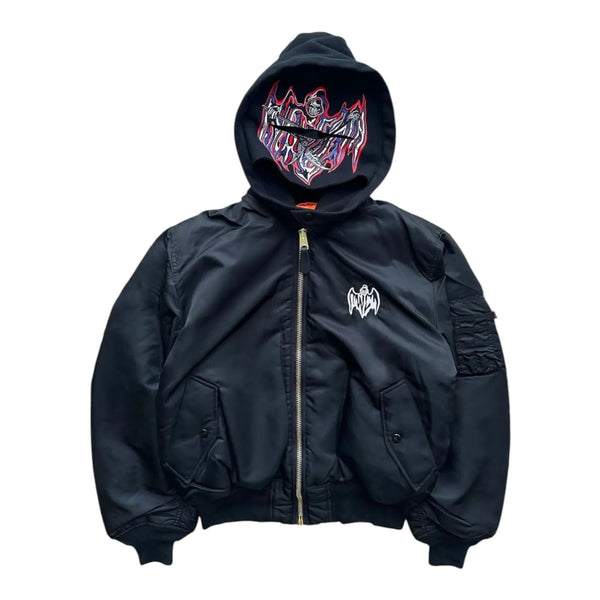 Warren Lotas Lifeless Nylon Hooded Jacket (Black) - Preowned