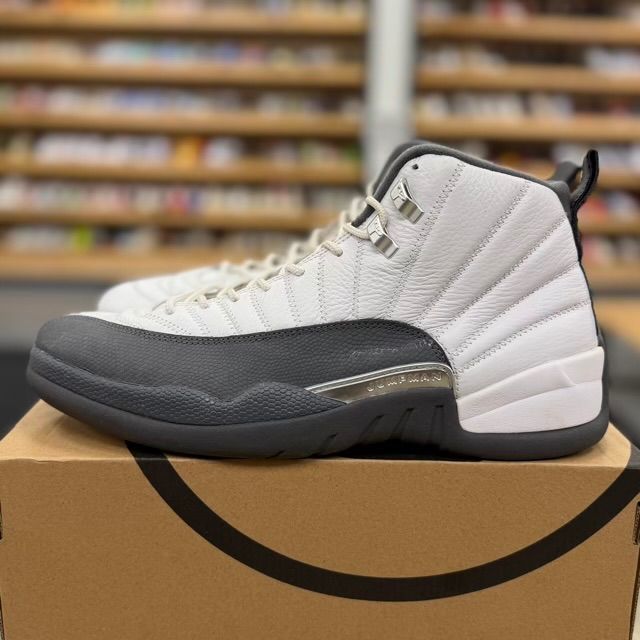 Jordan 12 Retro White Dark Grey - Preowned