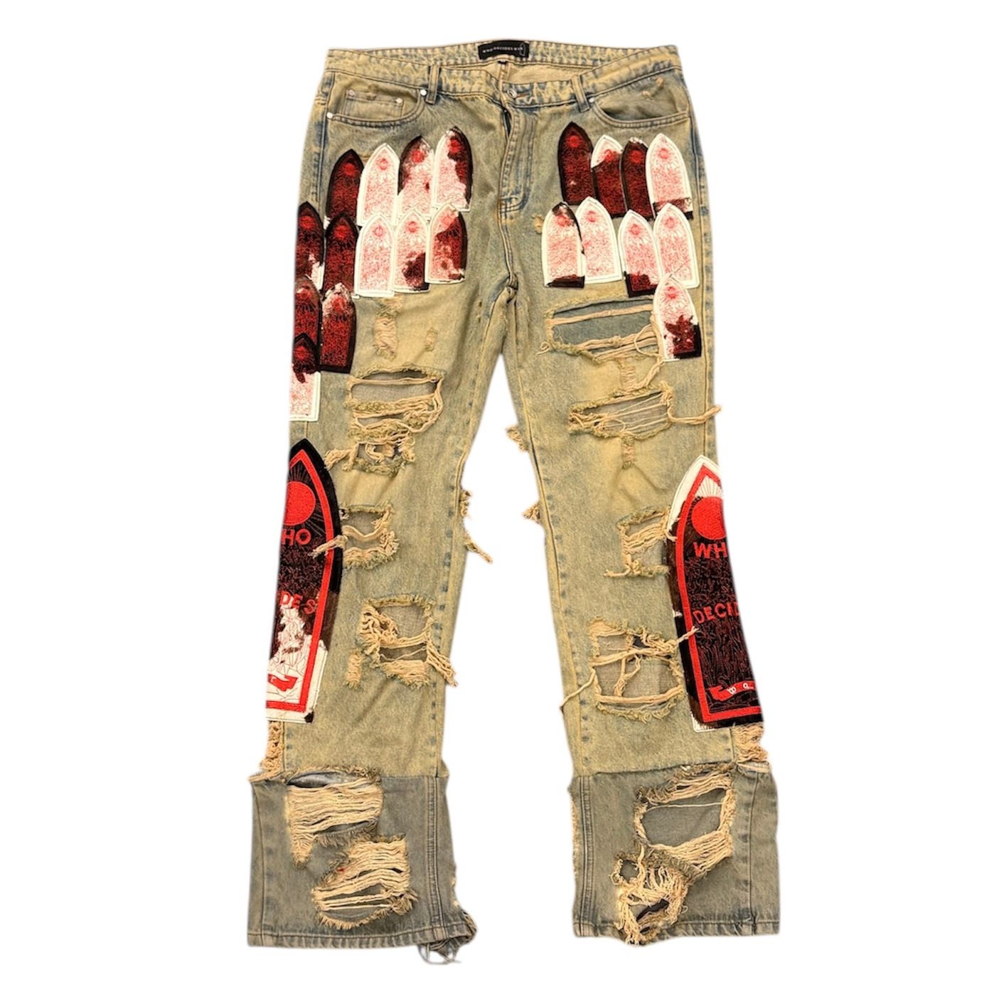 Who Decides War Sangre Patchwork Jean - Preowned