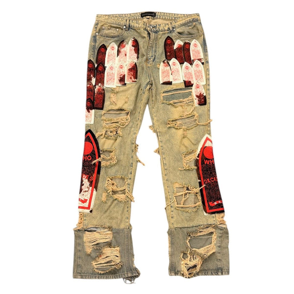 Who Decides War Sangre Patchwork Jean - Preowned