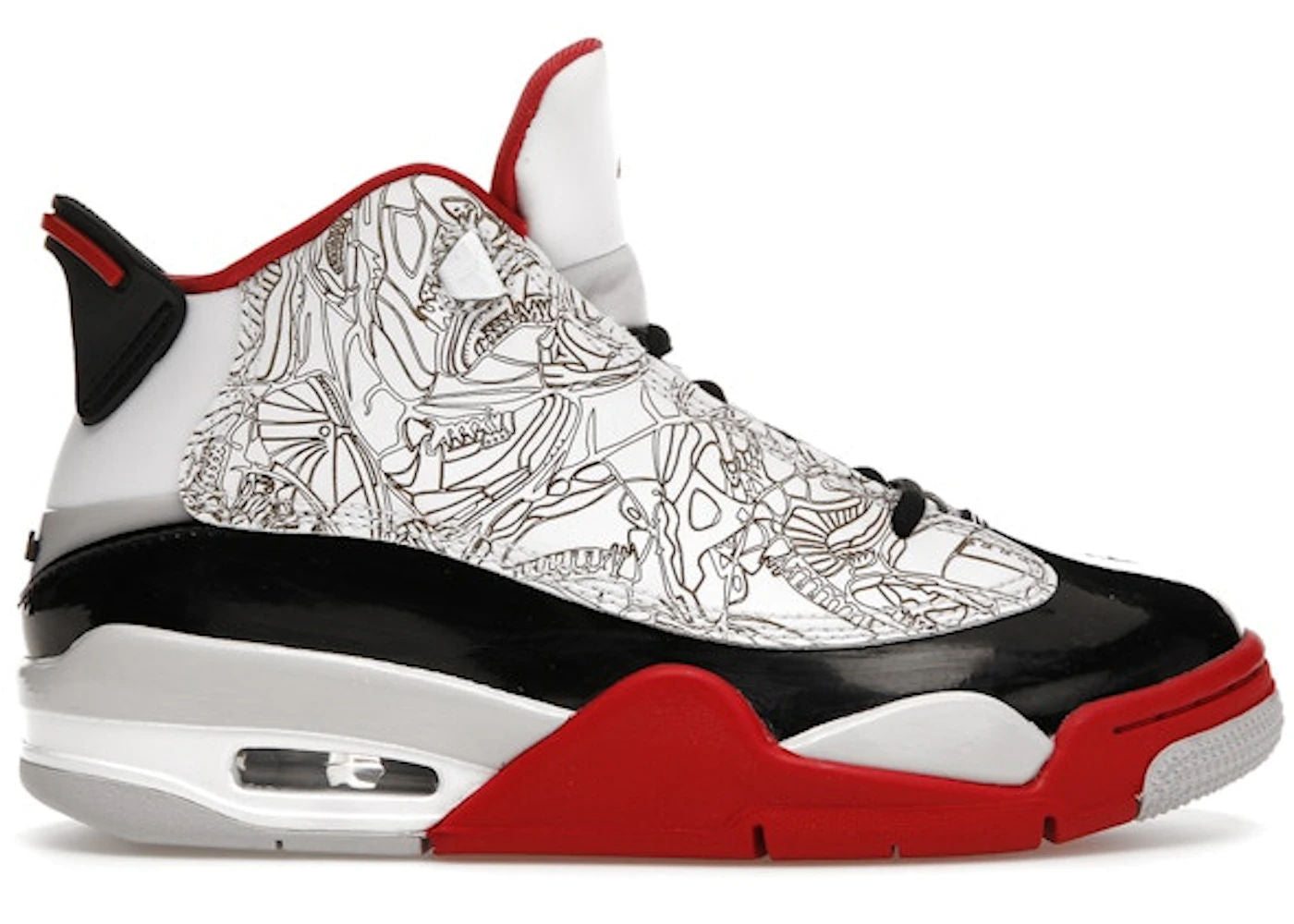 Jordan Dub Zero White Varsity Red (2022) (GS) - Preowned