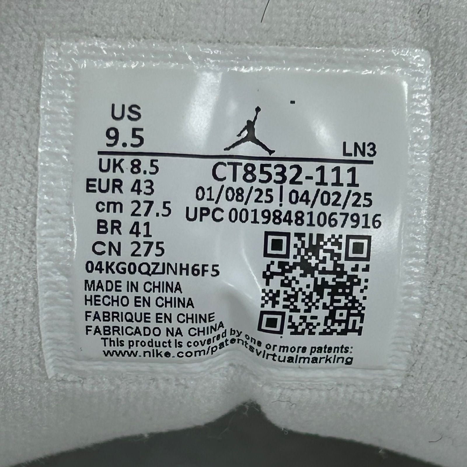 Jordan 3 Retro Pure Money (2025) - Preowned