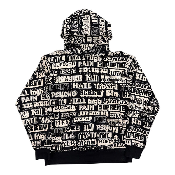 Supreme Hysteric Glamour Text Hoodie (Black) - Preowned