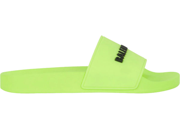 Balenciaga Pool Slide Fluo Yellow - Preowned