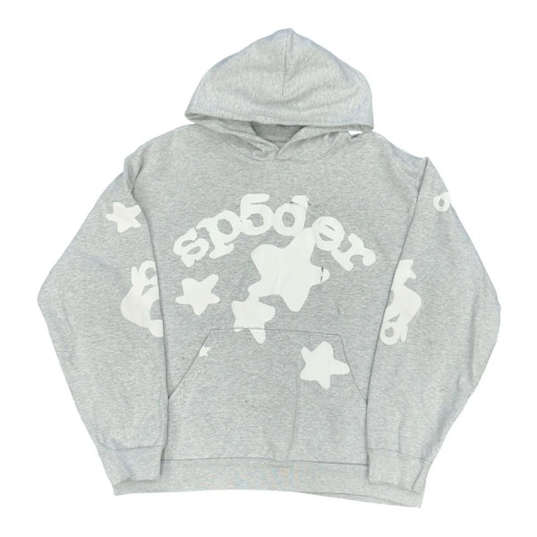 Sp5der Beluga Hoodie (Heather Grey) - Preowned