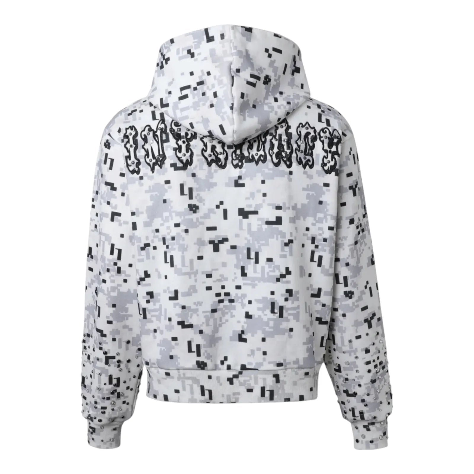 Lost Intricacy Digi Camo Zip Up Hoodie (Grey)