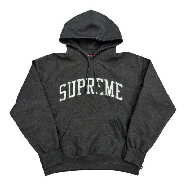 Supreme Glitter Arc Hooded Sweatshirt (Black) - Preowned