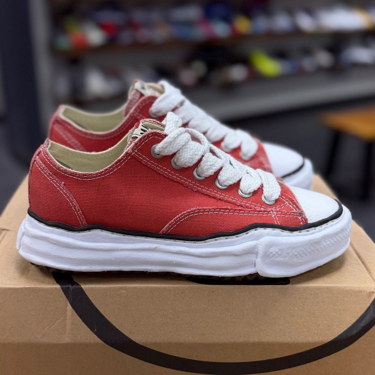 Maison Mihara Yasuhiro Peterson OG Sole Canvas Low Orange - Preowned