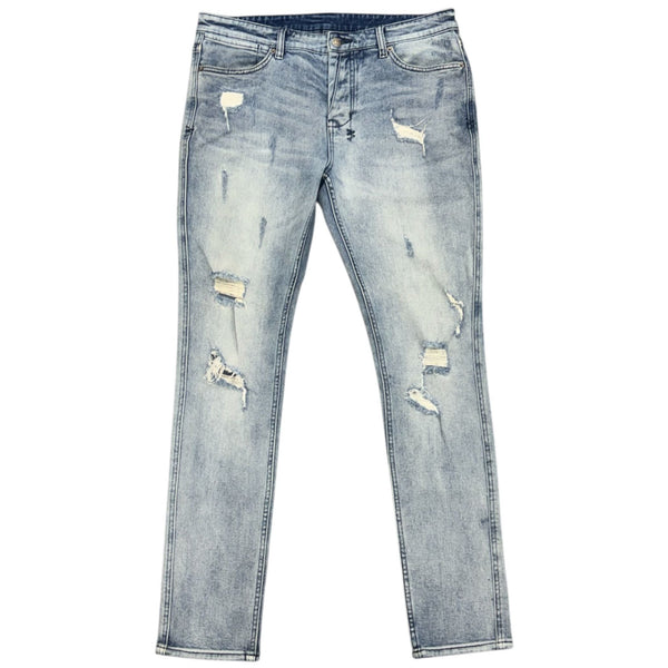 Ksubi Van Winkle Trashed Dreams Jean (Blue) - Preowned