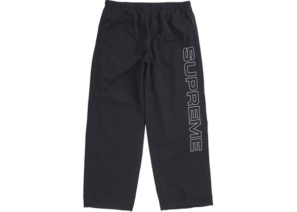 Supreme Spellout Embroidered Ripstop Track Pant (Black)