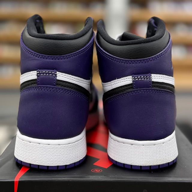 Jordan 1 Retro High Court Purple White (GS) - Preowned