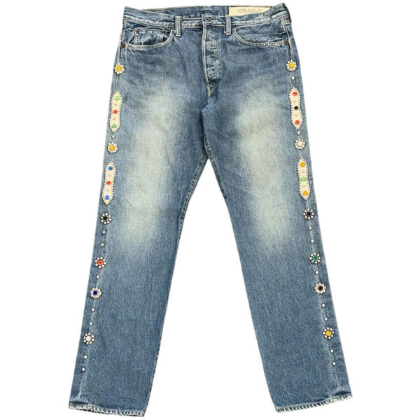 Kapital 14oz Denim 5P Monkey CISCO Jeans (Studs Remake) - Preowned