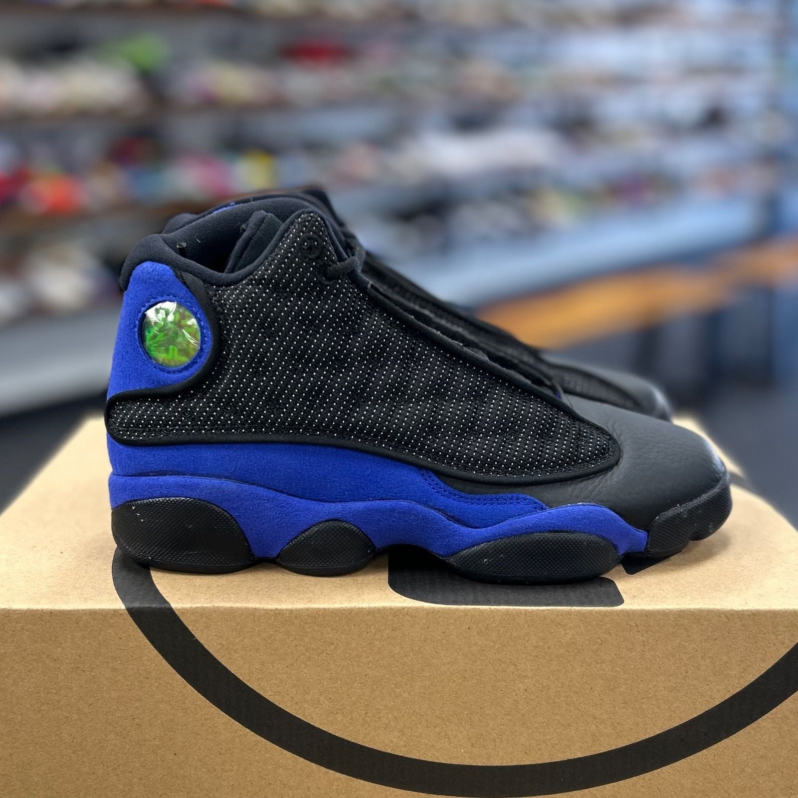 Jordan 13 Retro Black Hyper Royal (GS) - Preowned