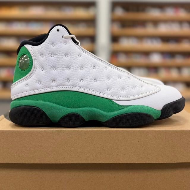 Jordan 13 Retro White Lucky Green - Preowned