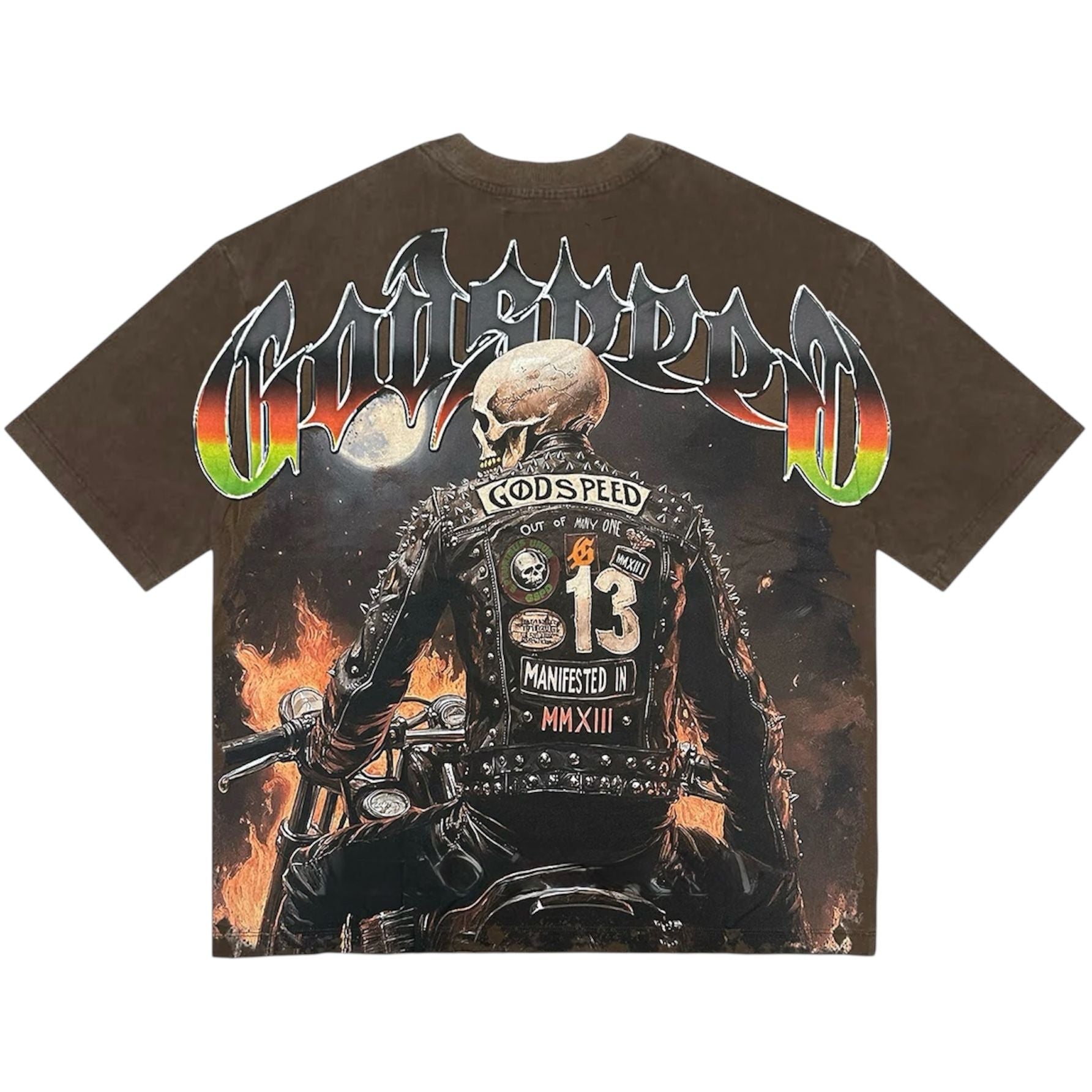 Godspeed Biker Nation Tee (Mocha)
