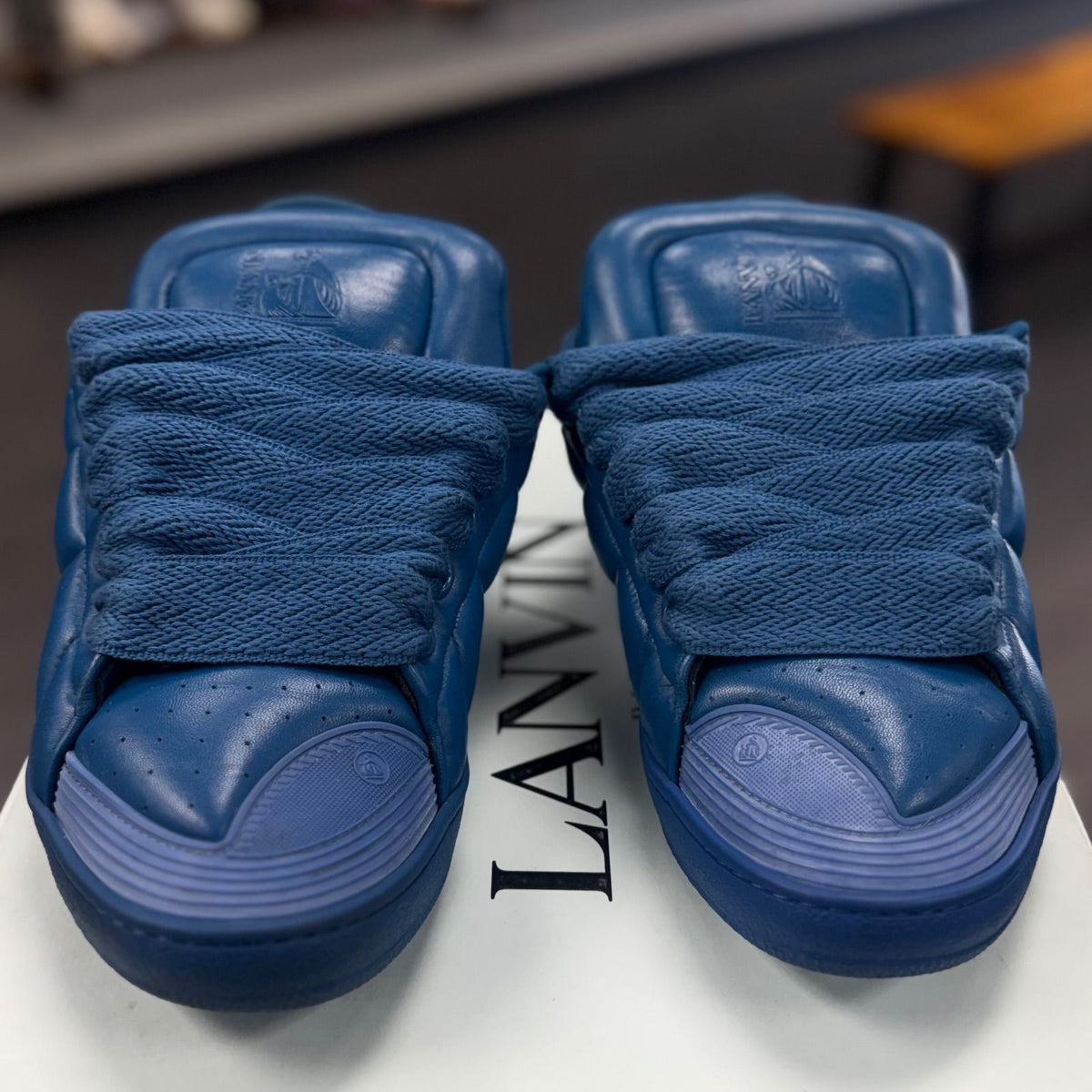 Lanvin Curb XL Sneaker (Bleu) - Preowned