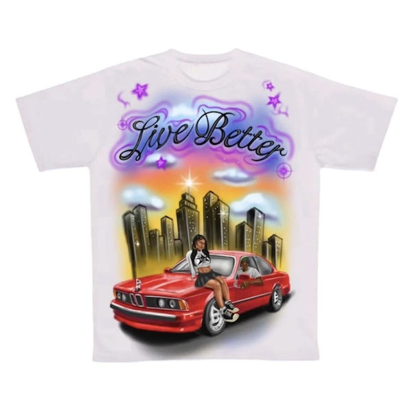 Barriers Live Better Tee (White)