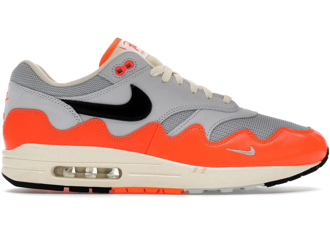 Nike Air Max 1 Patta Waves Hyper Crimson Pure Platinum (With Bracelet) - Preowned