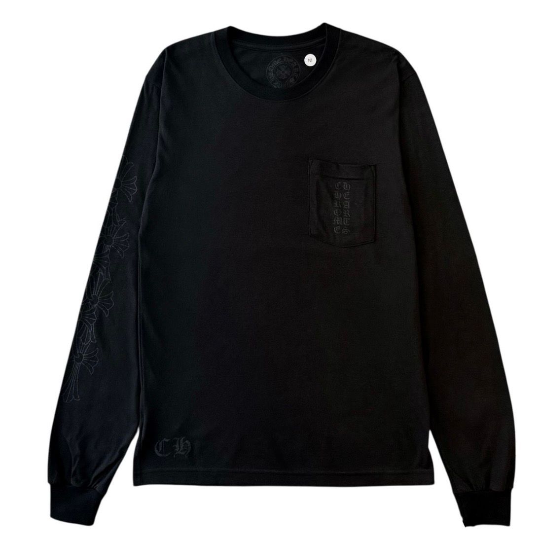 Chrome Hearts Vertial Logo Miami Exclusive LS Tee (Black)