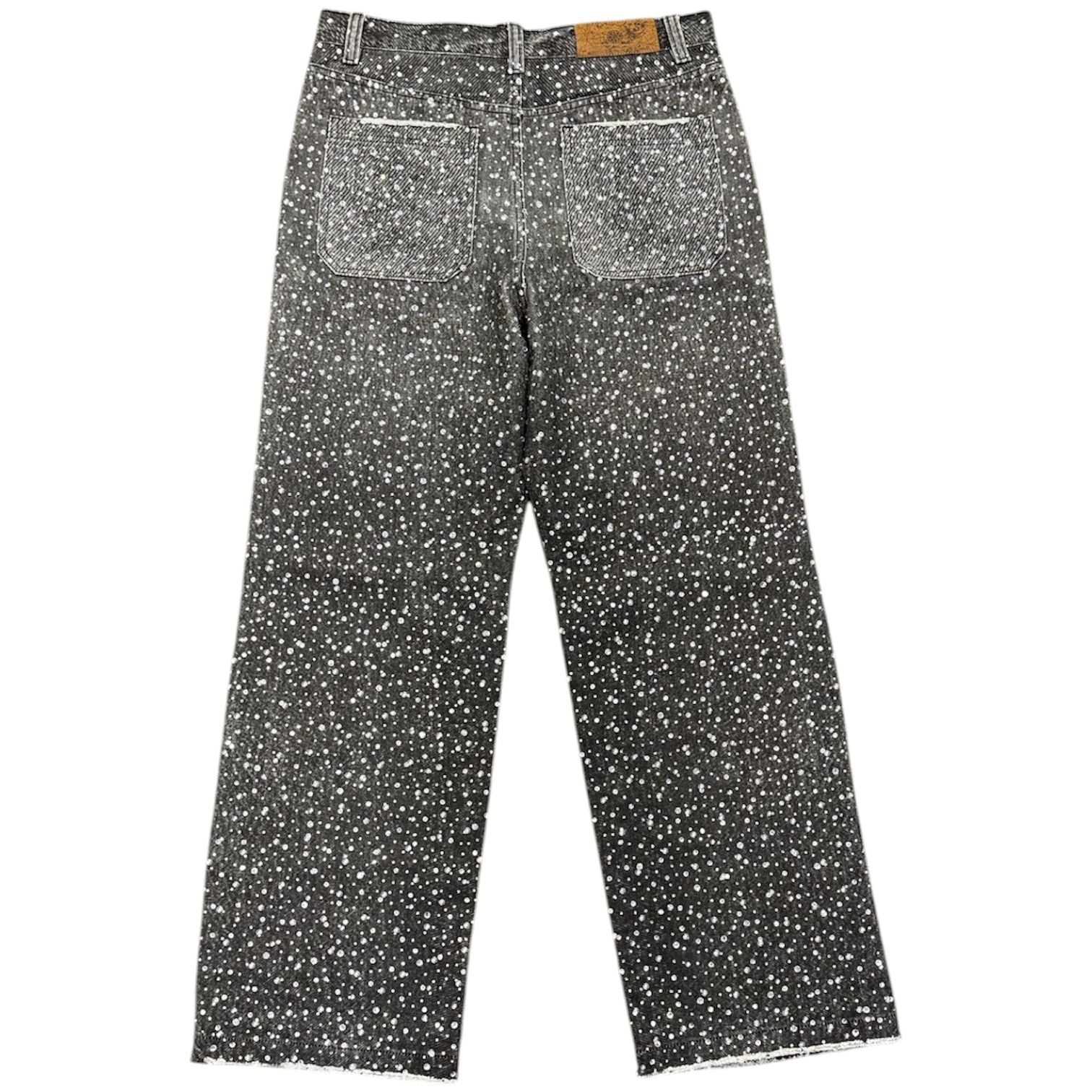 Birth Of A Royal Child 20k Swarovski Diamond Boro Jean (Black) - Preowned