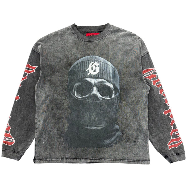Godspeed Balaclava L/S Tee (Washed Grey)