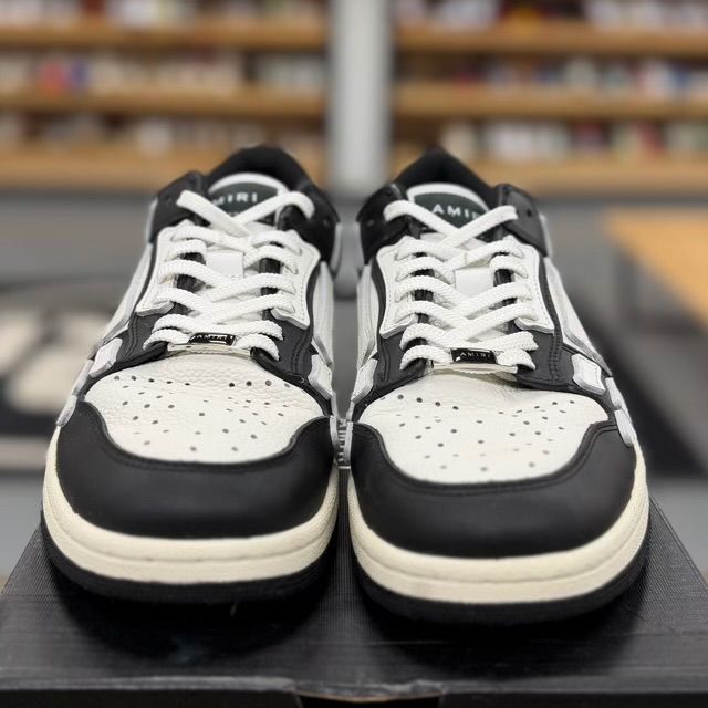 AMIRI Skel Top Low Black White - Preowned