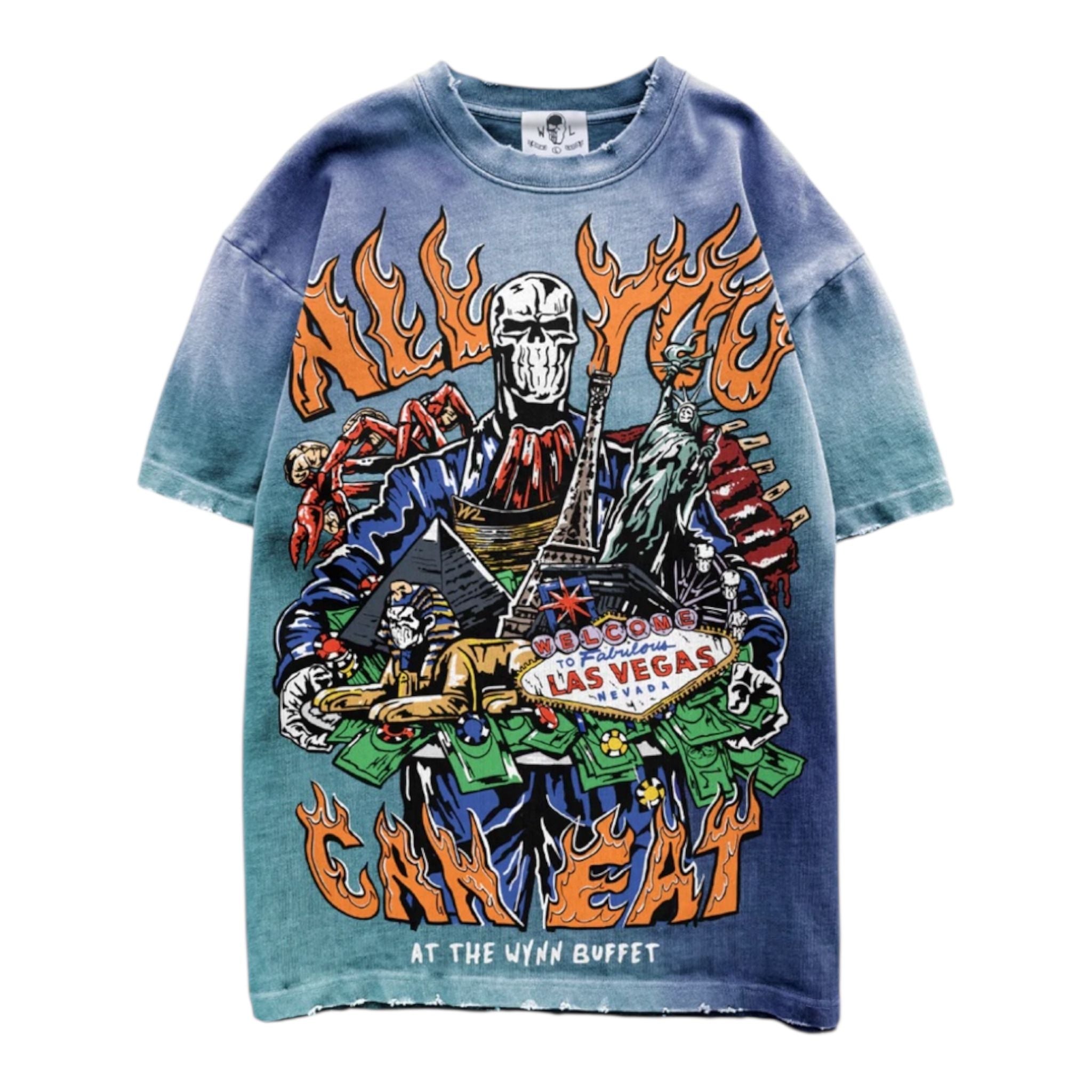 Warren Lotas Buffet Tee (Aquamarine)