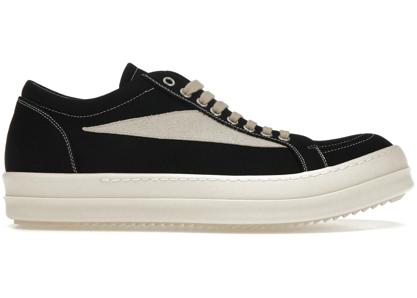 Rick Owens DRKSHDW Vintage Sneaks Black Milk - Preowned