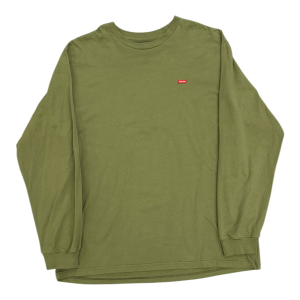 Supreme Small Box L/S Tee SS26 (Olive) - Preowned