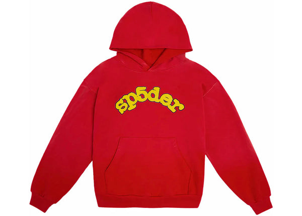 Sp5der OG Logo Hoodie Red - Preowned